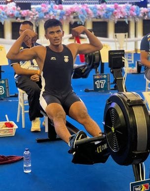 Sundana's Saksham won gold in Asian Rowing Championship