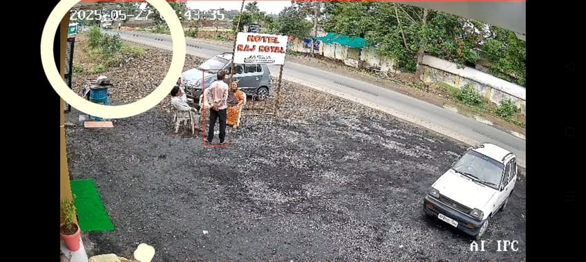 person driving car high speed hit villager  badly  died, video incident viral, police investigating