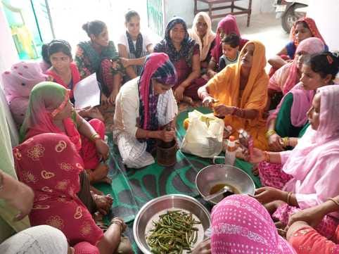Women are improving their lives by making pickles and Kanha's costumes
