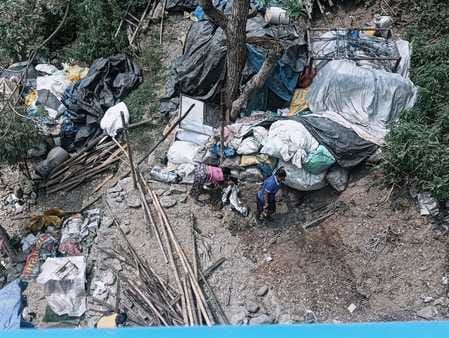 Excavation is being carried out along the Suketi ravine, ignoring the rules