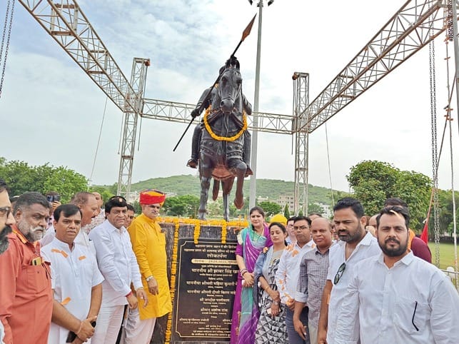 Rajsamand News: Maharana Pratap's statue was inaugurated in Rajsamand