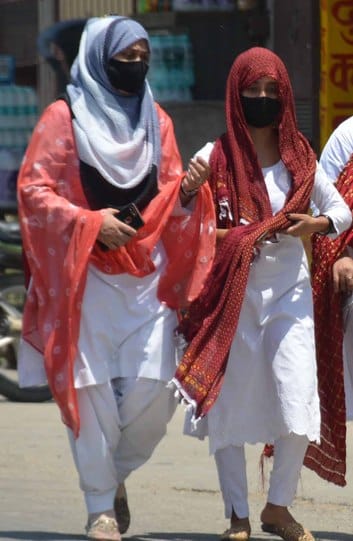 People were troubled by the humid heat, temperature increased by two degrees