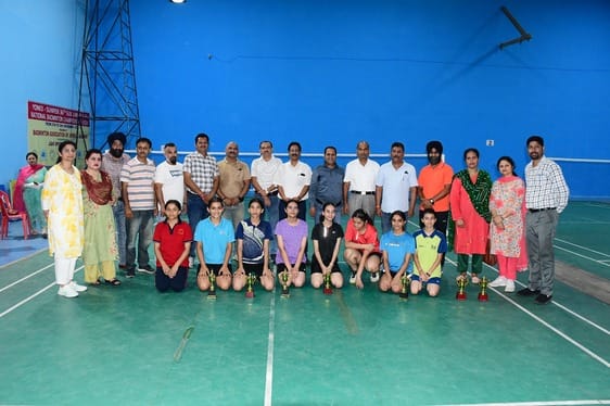Gandhinagar zone won yoga and badminton titles