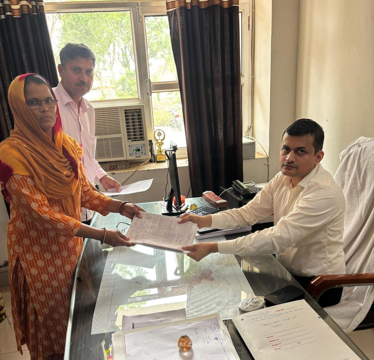 14 people staked claim for the Sarpanch post of three villages, 8 in Hansavas Khurd and 4 in Badhra