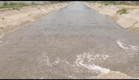 After repairing the canal, water was released and reached the water tanks
