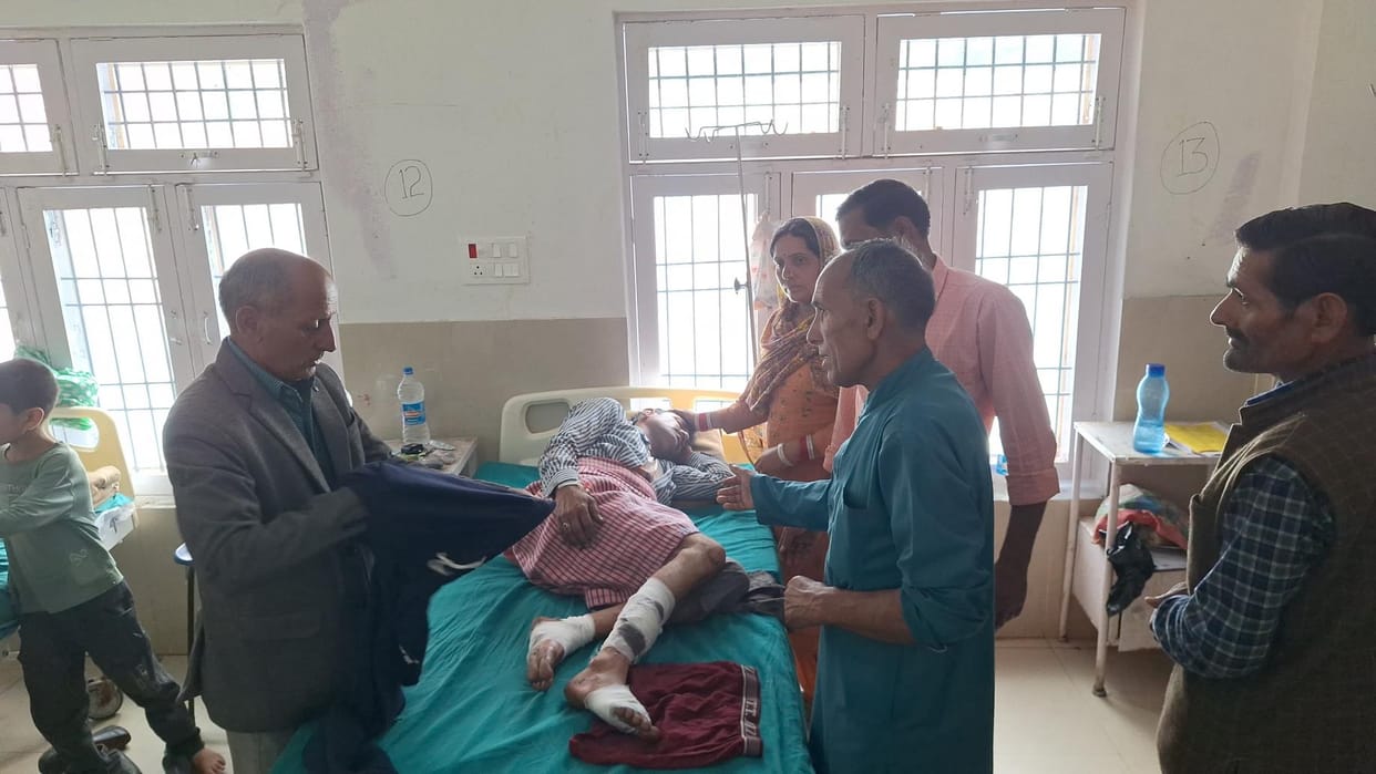 Bear attack in broad daylight in Bani's Bari area