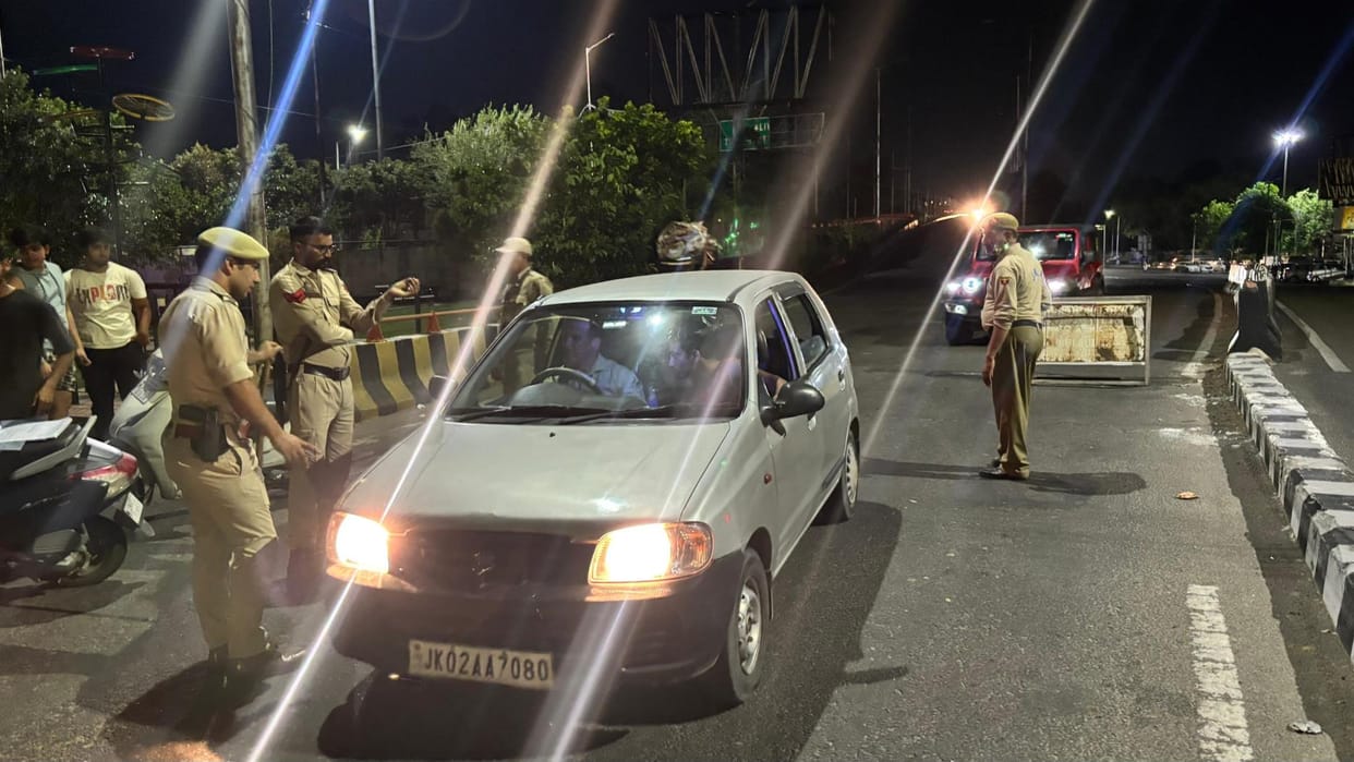Jammu city remained under tight security from morning till night