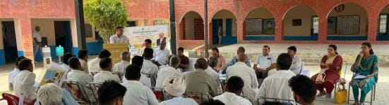 Farmers were made aware under the developed agriculture resolution campaign