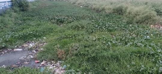 Dirt and silt stopped the flow of the old Ganga