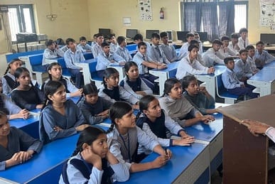 Students were given information about small scale industries