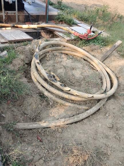 11 KV wire blast while ploughing with tractor