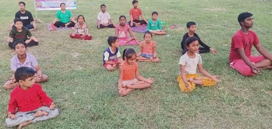 Training given on Pranayama techniques