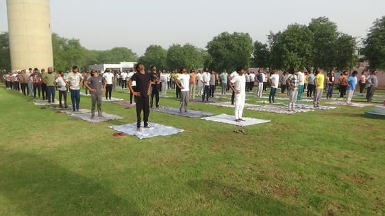 Yoga training was conducted for prisoners and officers in the prison.