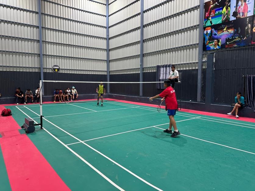 Arya and Akshini will clash in the final of Under-13 category badminton
