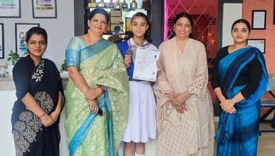Divyanshi Malik got second place in Thang Ta National School Game