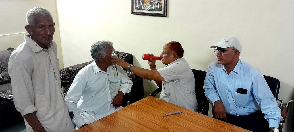 120 people got their eyes examined in the checkup camp
