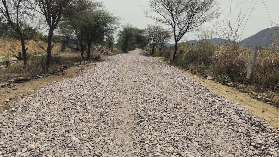 Work on the incomplete road has not started even in two months
