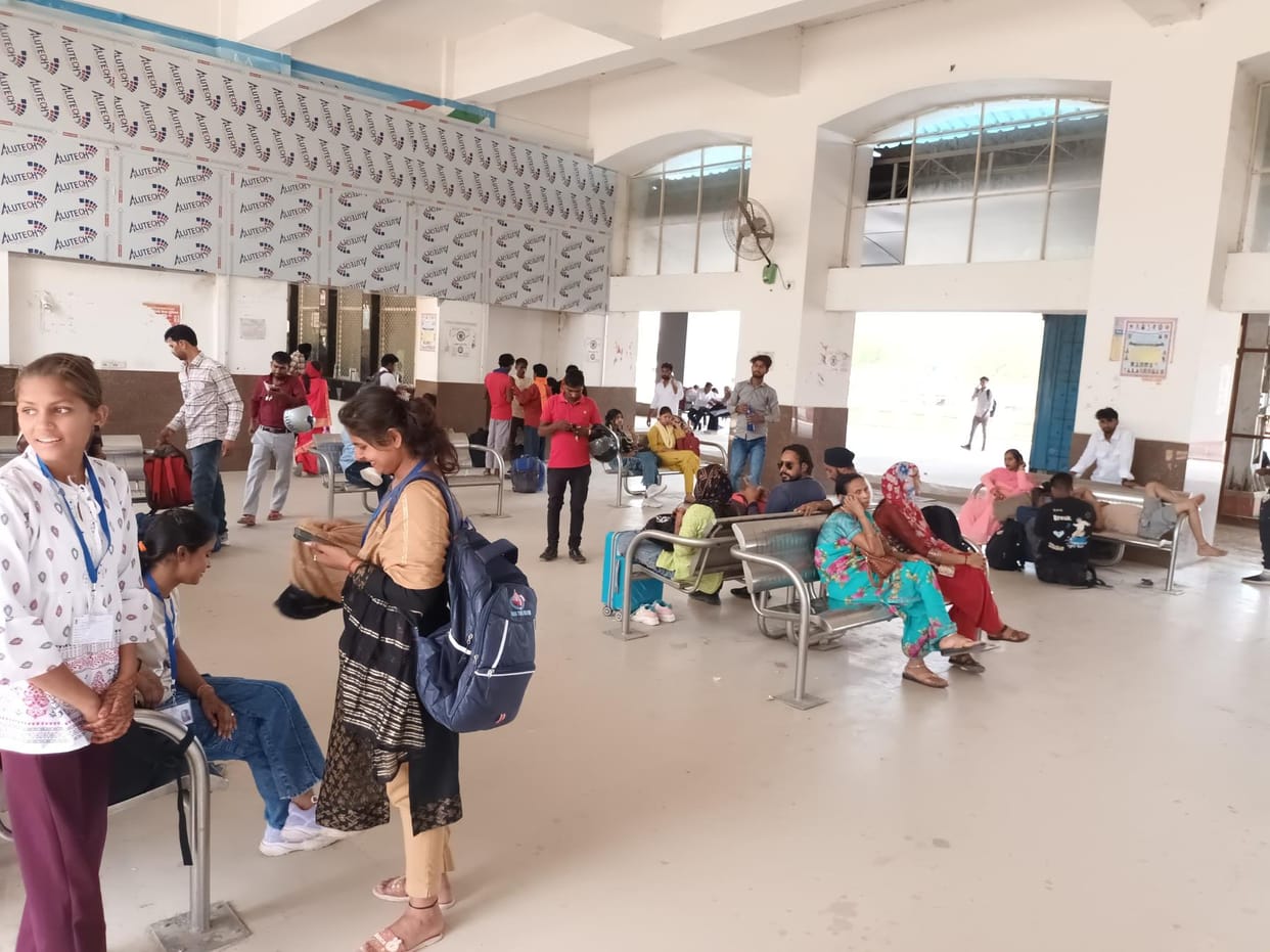 Trains were run on diverted routes, passengers were troubled