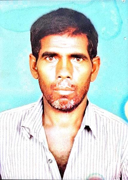 The body of the missing worker was found landing at Sharda Barrage on the eighth day.