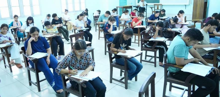 7942 students appeared for the entrance exam for undergraduate courses and 111 for MCA