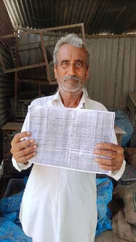 The villager has been wandering for 23 years to get possession