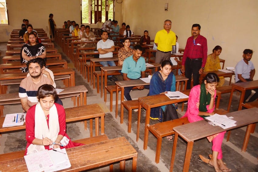 B.Ed entrance exam was conducted under strict surveillance, 88 were absent