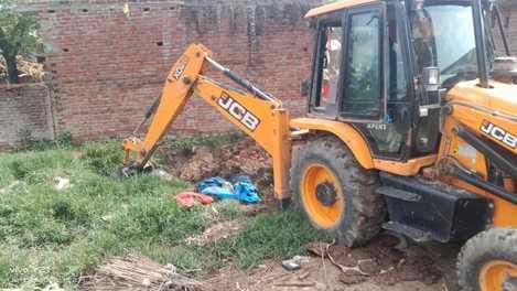 Illegal encroachments removed from barn and pond