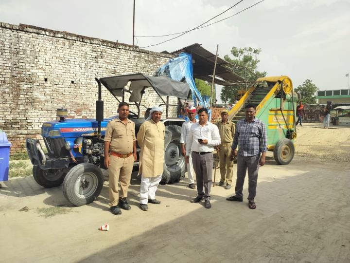 Tractor trolley and loader seized in illegal mining