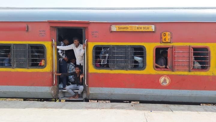No space in trains, passengers are upset