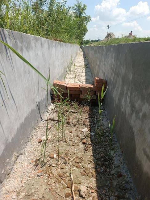 Fraud in the construction of a drain worth Rs 20 lakh, JE is not even aware of it