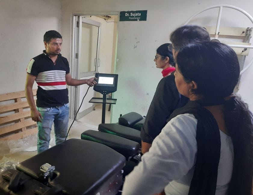 Physiotherapy of neck and spine will be done in District Civil Hospital