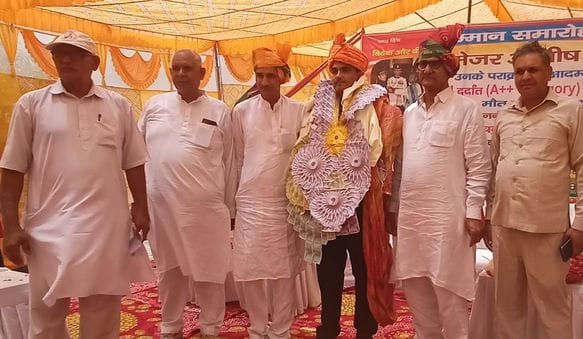 Honored Major Ashish who was awarded Shaurya Chakra