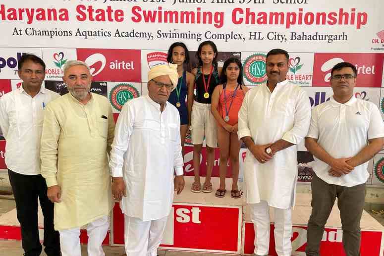 Champions Aquatic Academy swimmers dominated the district swimming competition, were toppers in every group