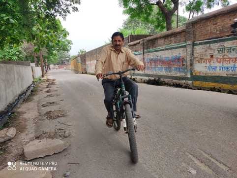 Cycling helps in weight control and also reduces stress