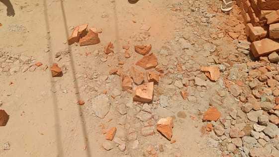 People stopped the construction of the street