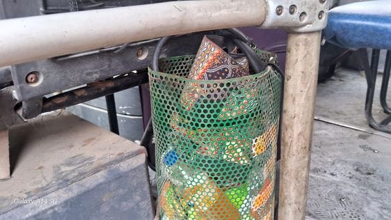 Disposal of garbage collected in buses becomes a challenge