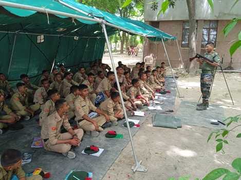NCC cadets learnt to open and close weapons