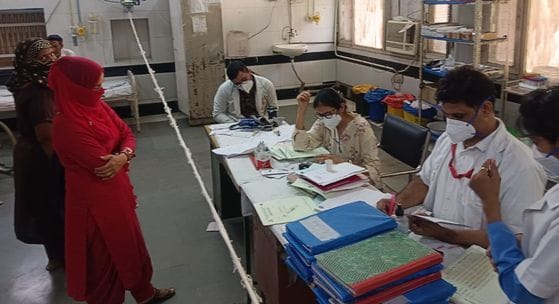 Vigilance regarding corona increased in PGI, no entry in C-block without mask