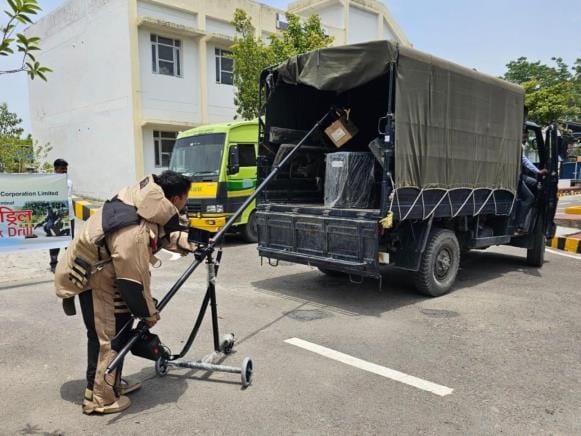 There stir due rumor bomb being found IOCs Lucknow terminal Amausi mock drill conducted