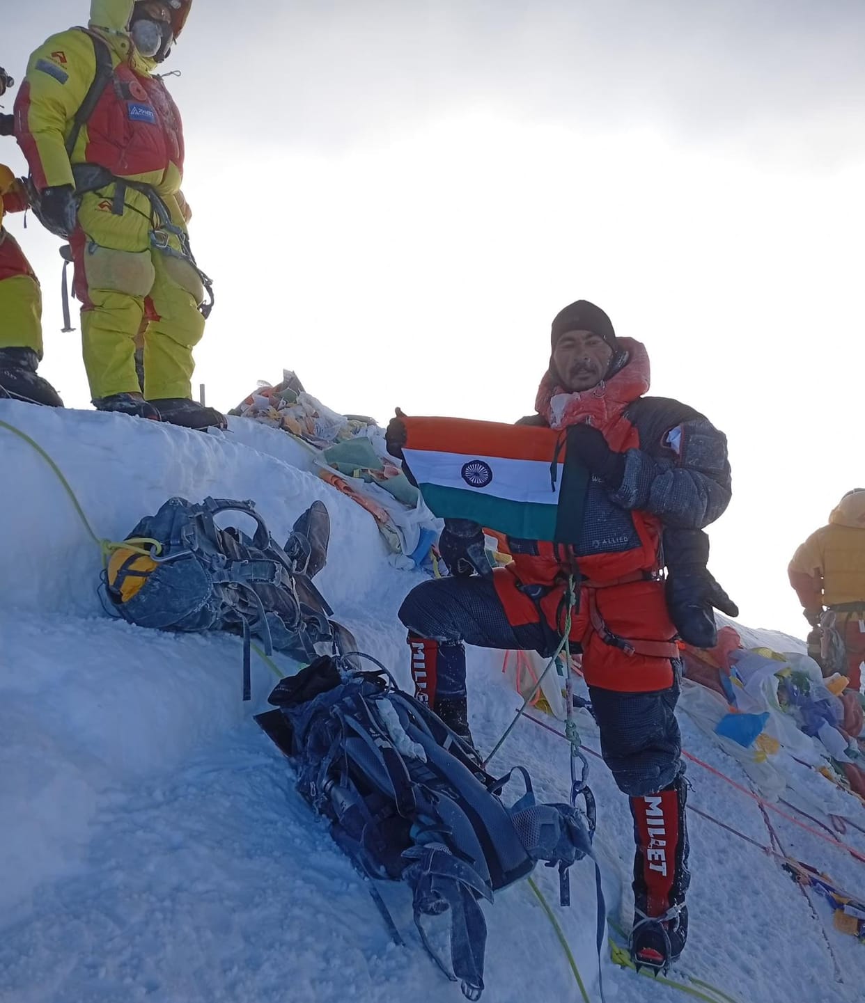 Deepak's morale is high after conquering Mount Everest in his first attempt