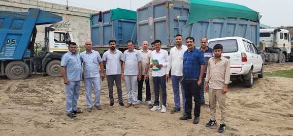 63.78 lakh fine imposed on 73 overloaded dumpers, 13 confiscated