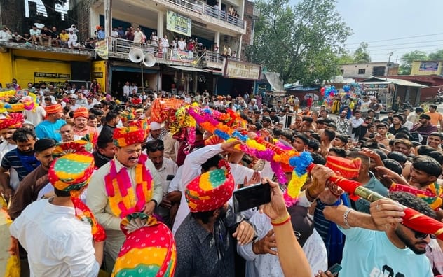 District level Baba Kyalu Maharaj Mahadangal begins with a procession