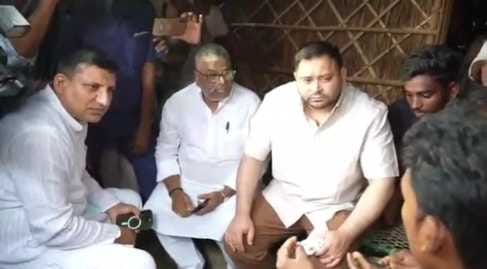 Muzaffarpur Bihar news: tejashvi yadav reaction on bihar government health minister on kudhni incident