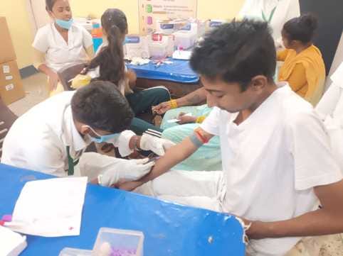 After taking blood sample, patients are getting their test report after two days