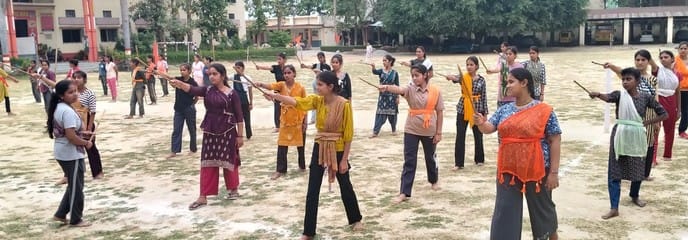 The participants did physical exercise
