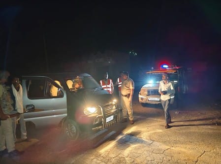 Bhilwara: Smugglers opened fire on police in Shahpura, jawans narrowly escaped, search operation intensified