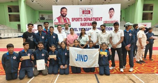 Jind players won eight medals in state level yoga
