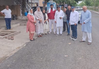 People raised questions on the roads built in Sector-2 and 6, Chairperson inspected
