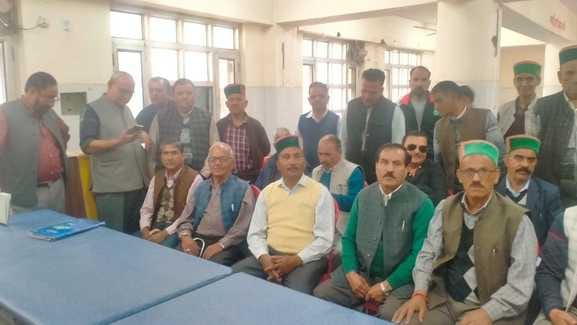 Pensioner welfare organization expressed anger by holding a meeting