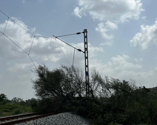 Trees standing near the railway track are creating hindrance in railway operations
